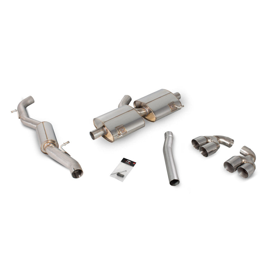 S1 2.0 TFSi Quattro Resonated cat-back system without valves