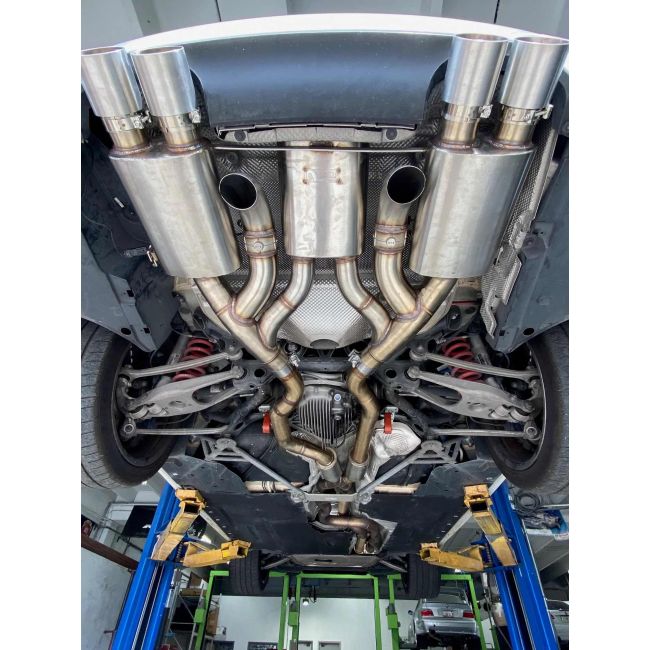 Maad Maxx - F8X BMW M3 & M4 Rear Exhaust Section - 3 Can Valved