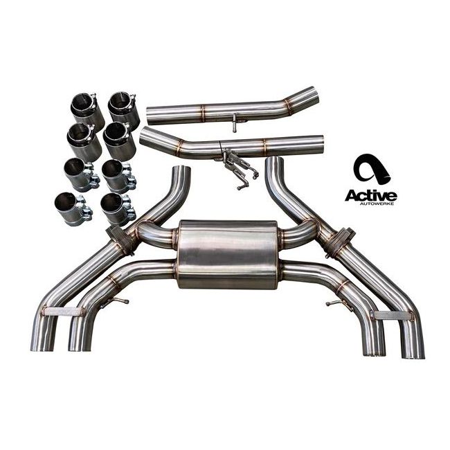 AA X3M valved axle-back rear exhaust