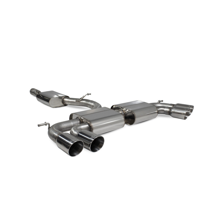 S3 2.0T 8V Resonated cat/gpf-back system without valves