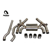 AA F87 M2C Valved Rear Axle Back Exhaust